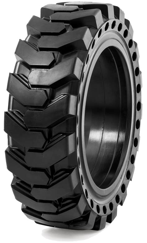 solid skid steer loader tires|flat proof skid steer tires.